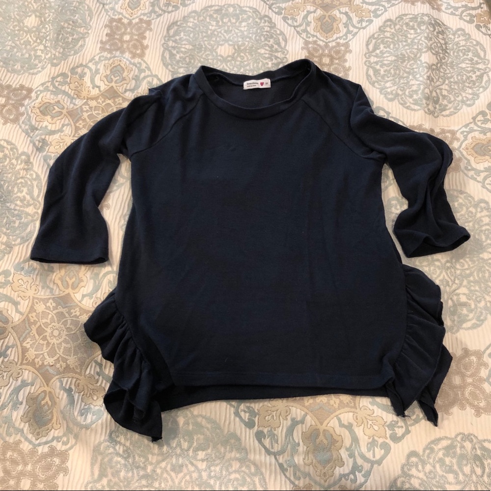 Girls Long Sleeve Knit Top
